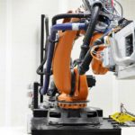 Robotic accoustic drilling of composite panels | GEBE2