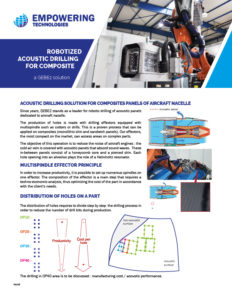 Robotic acoustic drilling - Empowering Technologies - GEBE2