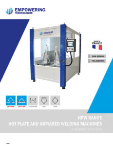 Hot plate and infrared welding machine - SONIMAT - EMPOWERING TECHNOLOGIES