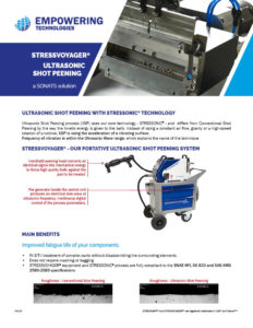 STRESSVOYAGER - Ultrasonic Shot Peening - SONATS - EMPOWERING TECHNOLOGIES