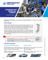 Ultrasonic Shot Peening for Turbine - SONATS - EMPOWERING TECHNOLOGIES
