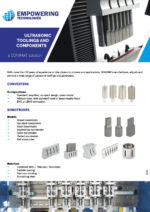 Ultrasonic toolings and components - ETI