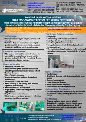 SODEVA-Empowering-YIELD-MANAGEMENT-SYSTEM-FOR-ROUND-WHEELS-in-Cheese-Portioning